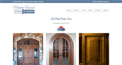 Desktop Screenshot of meadowwooddoors.com