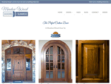 Tablet Screenshot of meadowwooddoors.com